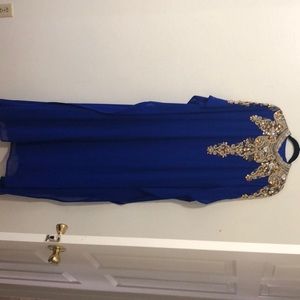Royal blue kaftan